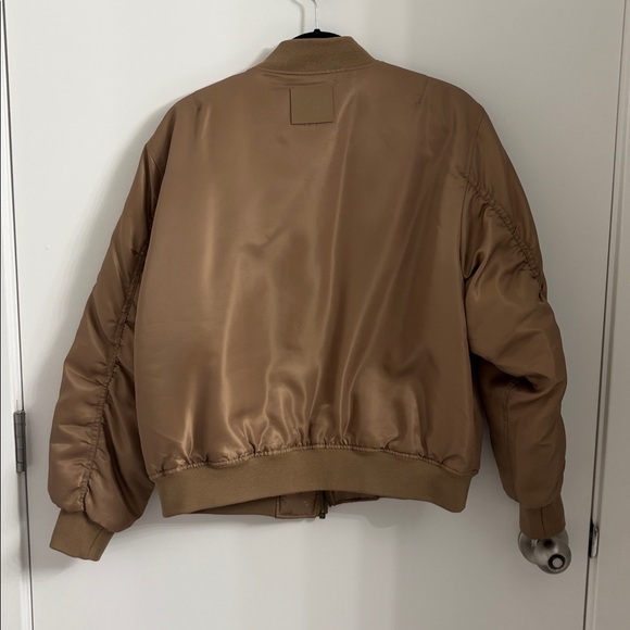Anine Bing Leon Bomber Jacket in Sepia, Size Small - Picture 12 of 17